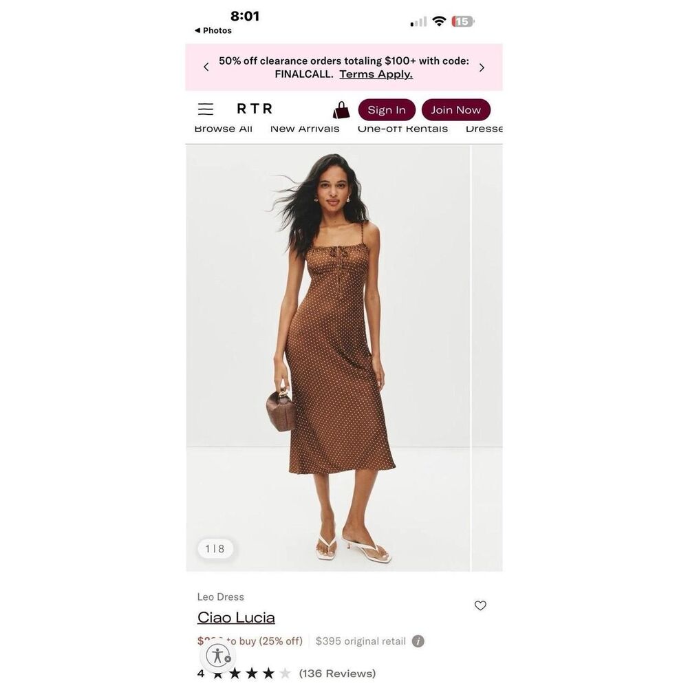 Ciao-lucia Women's Brown Dress